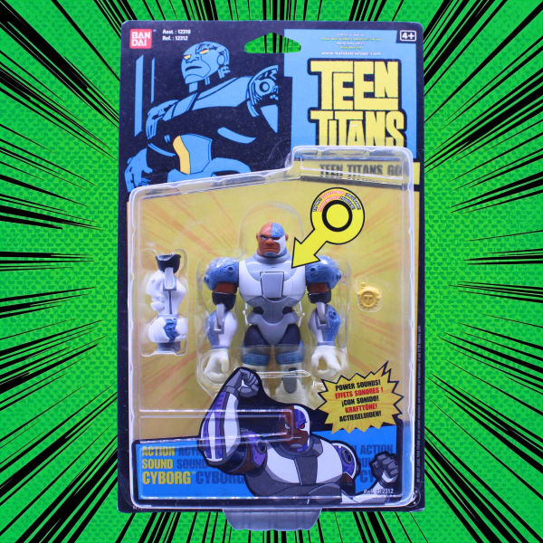 Teen Titans Cyborg Action Sound Figur (2004) OVP – Bandai | hoppla-stuff.de